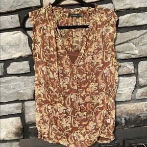 The Limited Women's Rust Floral Blouse with matching Cami